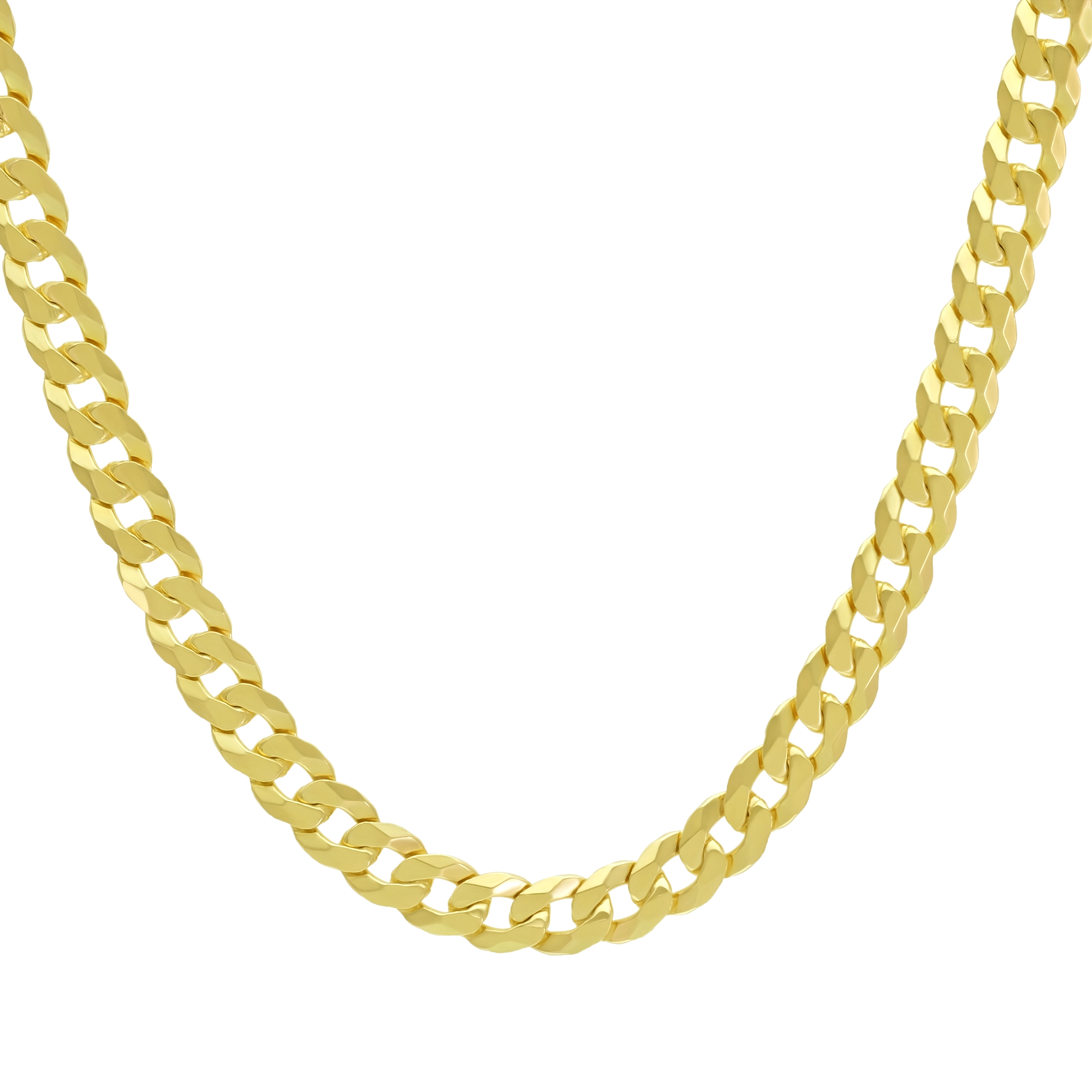 9ct Yellow Gold Curb Chain 20″ 7.5mm