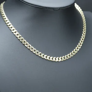 9ct Yellow Gold Curb Chain 20″ 7.5mm