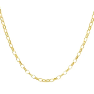 9ct Yellow Gold Belcher Chain 24.5″ 4mm