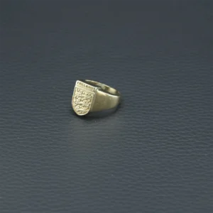 9ct Yellow Gold 3 Lions Signet Ring