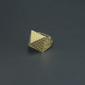 9ct Yellow Gold Pyramid Ring