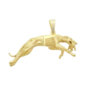 9ct Yellow Gold Greyhound Pendant