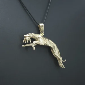 9ct Yellow Gold Greyhound Pendant