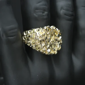 9ct Yellow Gold Nugget Ring