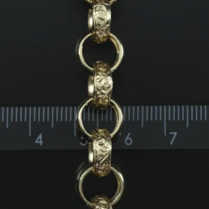 9ct Yellow Gold Belcher Bracelet 7.5″ 11mm