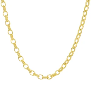 9ct Yellow Gold Belcher Chain 18.5″ 6mm