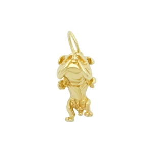 9ct Yellow Gold Bulldog Pendant