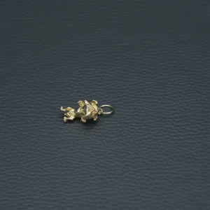 9ct Yellow Gold Bulldog Pendant