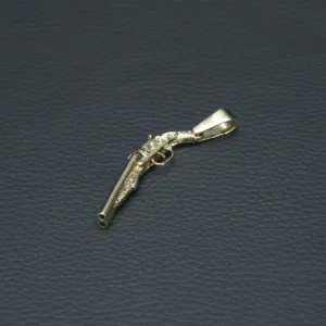 9ct Yellow Gold Shotgun Pendant