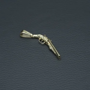 9ct Yellow Gold Shotgun Pendant