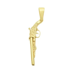 9ct Yellow Gold Shotgun Pendant