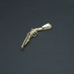 9ct Yellow Gold Shotgun Pendant