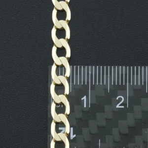 9ct Yellow Gold Curb Chain 21″ 5mm