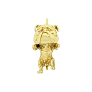 9ct Yellow Gold Bulldog Pendant