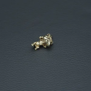 9ct Yellow Gold Bulldog Pendant