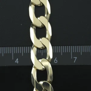 9ct Yellow Gold Curb Bracelet 8.5″ 11mm