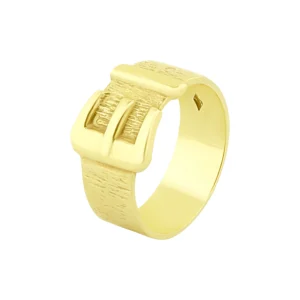 9ct Yellow Gold Buckle Ring
