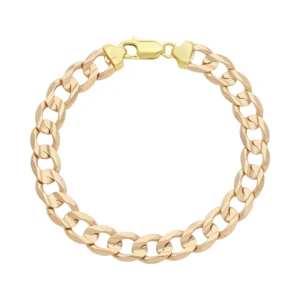 9ct Yellow Gold Curb Bracelet 8.5″ 10mm