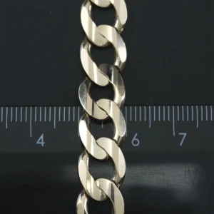 9ct Rose Gold Curb Bracelet 8.5″ 10mm