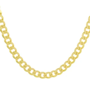 9ct Yellow Gold Curb Chain 22.5″ 8.5mm