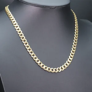 9ct Yellow Gold Curb Chain 22.5″ 8.5mm