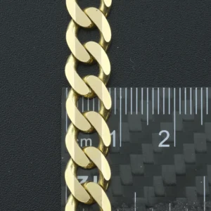 9ct Yellow Gold Curb Chain 22.5″ 8.5mm