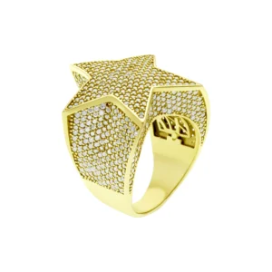 9ct Yellow Gold Gemstone Star Ring
