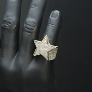 9ct Yellow Gold Gemstone Star Ring