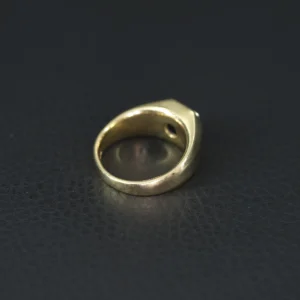 18ct Yellow Gold 0.22ct Diamond Signet Ring