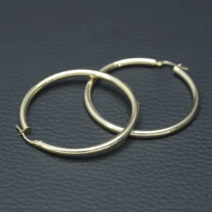 9ct Yellow Gold Hoop Earrings