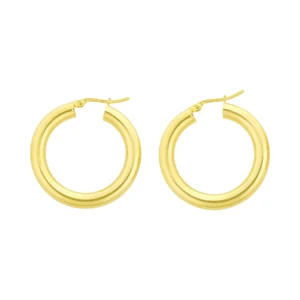 9ct Yellow Gold Hoop Earrings