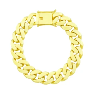 9ct Yellow Gold Cuban Bracelet 8.5″ 20mm
