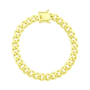 9ct Yellow Gold Cuban Bracelet 7″ 7.5mm