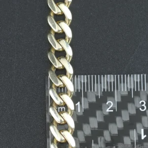 9ct Yellow Gold Cuban Bracelet 7″ 7.5mm