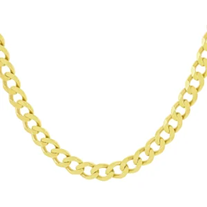 9ct Yellow Gold Curb Chain 22.5″ 10mm