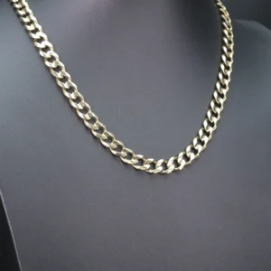 9ct Yellow Gold Curb Chain 22.5″ 10mm