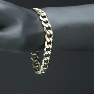 9ct Yellow Gold Curb Bracelet 8.5″ 10mm