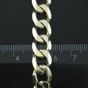 9ct Yellow Gold Curb Bracelet 8.5″ 10mm