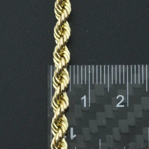 9ct Yellow Gold Rope Chain 20″ 4.5mm