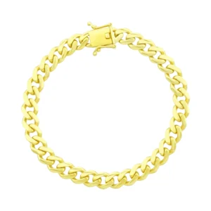 9ct Yellow Gold Cuban Bracelet 8″ 7.5mm