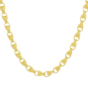 9ct Yellow Gold Tulip Chain 22″ 7.5mm
