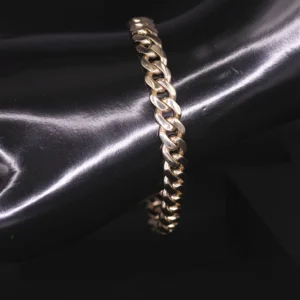 9ct Yellow Gold Cuban Bracelet 7.5″ 7.5mm