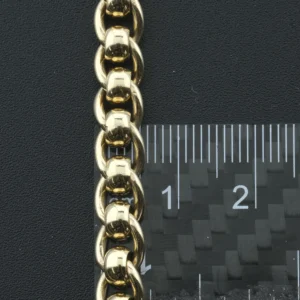 9ct Yellow Gold Roller Ball Chain 20.5″ 6.5mm