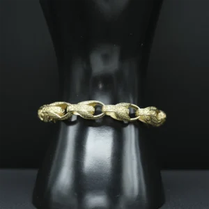 9ct Yellow Gold Tulip Bracelet 7.5″ 10mm