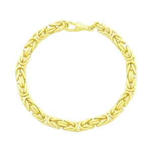 9ct Yellow Gold King Bracelet 8.5″ 6.5mm