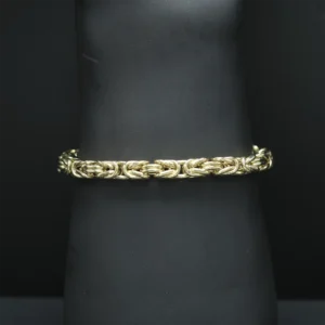 9ct Yellow Gold King Bracelet 8.5″ 6.5mm