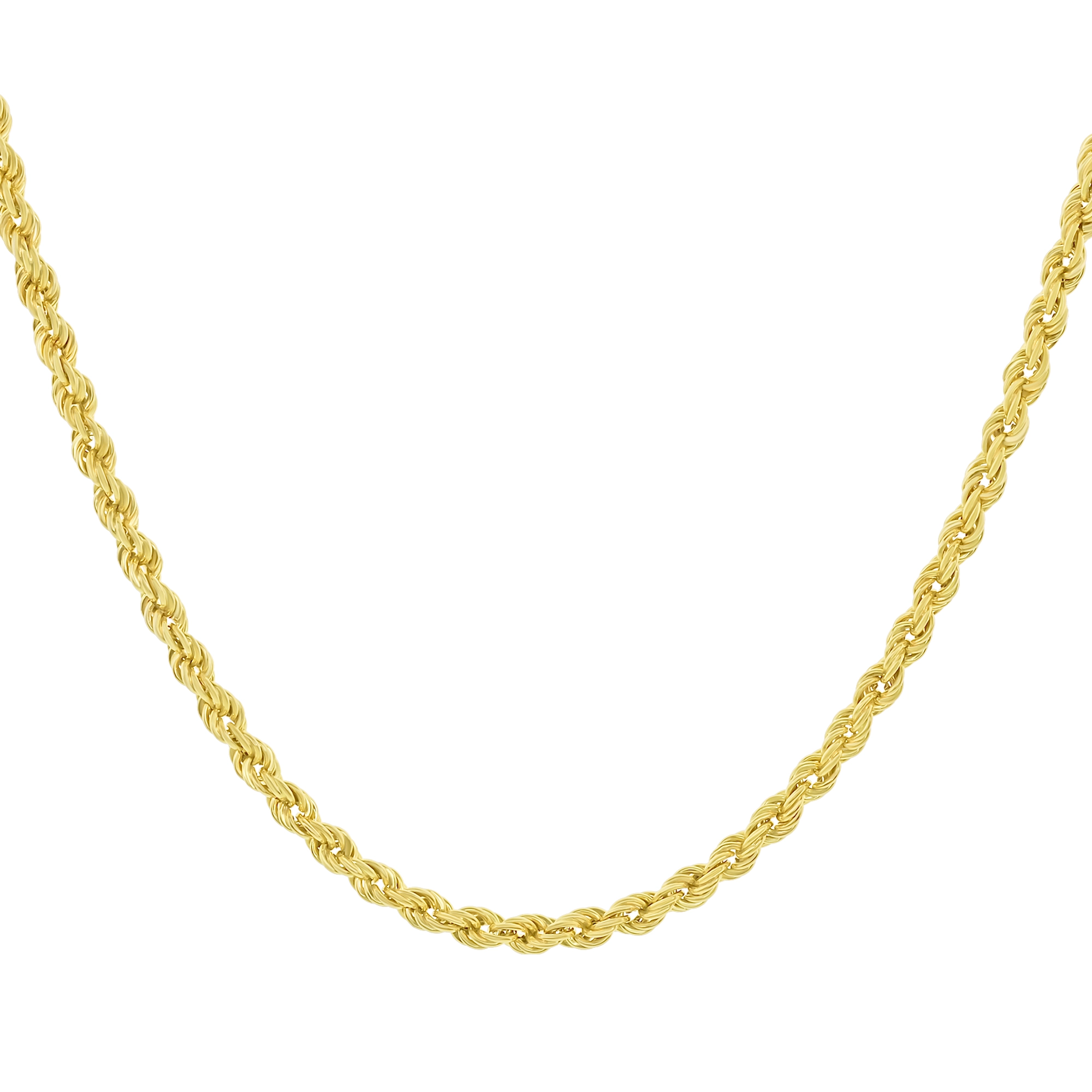 9ct Yellow Gold Rope Chain 21″ 4mm
