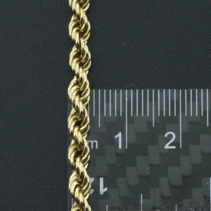 9ct Yellow Gold Rope Chain 21″ 4mm