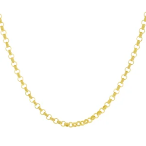 9ct Yellow Gold Belcher Chain 22.5″ 4.5mm