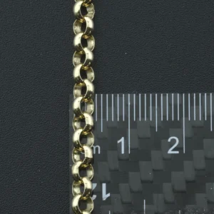 9ct Yellow Gold Belcher Chain 22.5″ 4.5mm